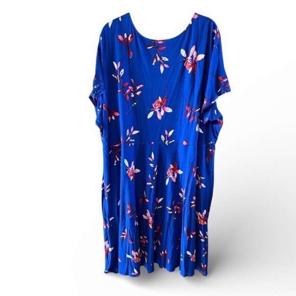 Evri Blue Floral Midi Dress - Picture 3 of 4